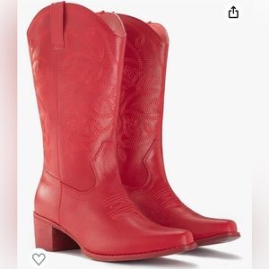 Mid Calf Cowgirl Boots